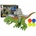 LEAN Toys Dinosaur with Catapult Walks Shoots Green