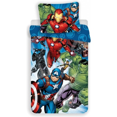 Jerry Fabrics bavlna obliečky Avengers Brands 02 140x200 70x90