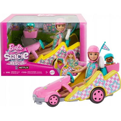 Barbie Motokáry Stacie Filmové vozidlo a panenka HRM08