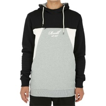 Reell Color Block Hoodie Black/Grey-Mel./Cream