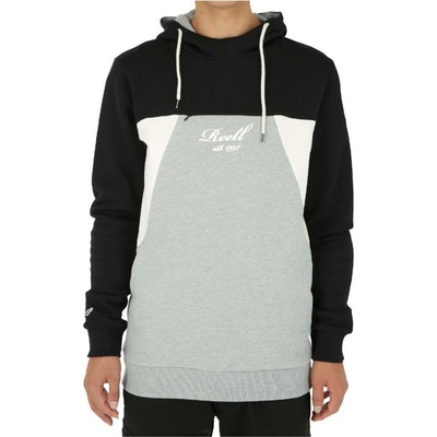 Reell Color Block Hoodie Black/Grey-Mel./Cream