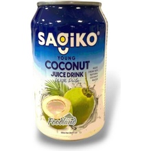 Sagiko Kokosový džús z mladého kokosu s dužinou 320 ml