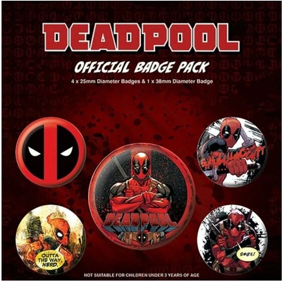 Pyramid International sada placek Deadpool Outta the Way
