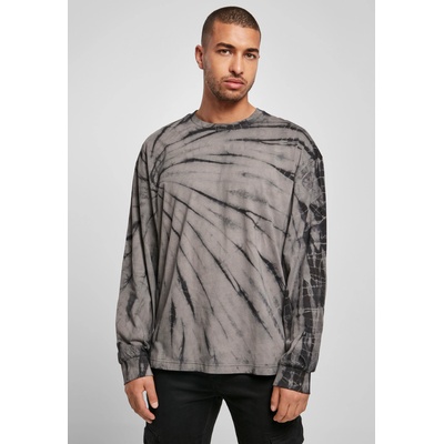 Urban Classics Мъжка блуза в тъмносив цвят Urban Classics Boxy Tye Dye LSUB-TB4500-02940 - Тъмносив, размер S