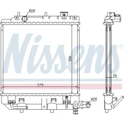 Chladič motoru NISSENS 62459