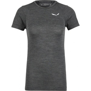 Salewa Дамско мериносово термобельо Salewa Women's Zebru Fresh AMR T-Shirt Merino base layer - Black Out - размер 36 (EU) (115-1581-0113)