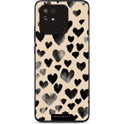 Mobiwear Glossy - Xiaomi POCO C40 - GA51G Černá srdíčka