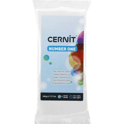 Cernit Polymer Clay N°1 Полимерна глина White Opaque 500 g (CE0900500027C)