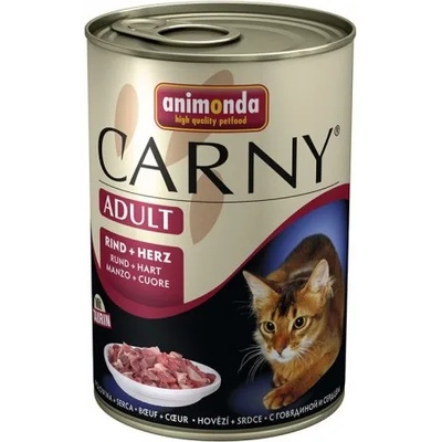 Animonda Carny Adult - говеждо + сърца за израснали котки