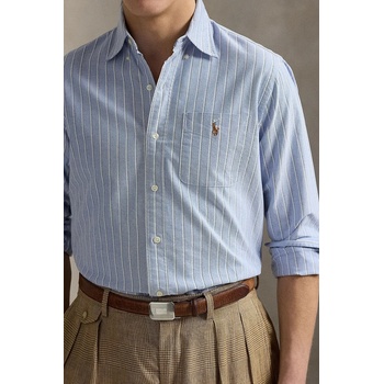 Ralph Lauren Памучна риза Polo Ralph Lauren в червено със стандартна кройка с класическа яка 710914027 (710914027)