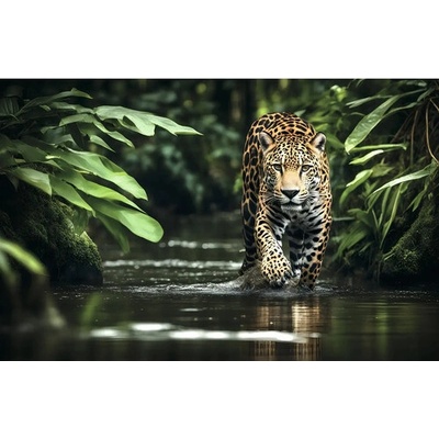 Obraz Decopanel Jaguar lurking 90x58cm