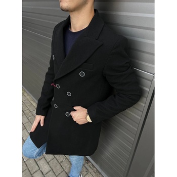 Massaro kabát pánský 40301-1 dvouřadý čierna