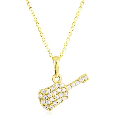 Gemmax Zlatý řetízek s kytarou GLSYB-11831-36261