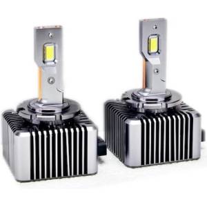 Комплект от 2 броя LED ЛЕД диодни крушки D1S за xenon 12-24V 10000lm Canbus без грешки