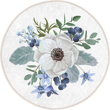 Mila Home Кръгъл килим подходящ за пране и за прахосмукачки роботи ø 80 cm Comfort - Mila Home (HaliYuv-Comfort-10073-80x80)