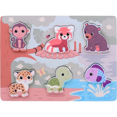 Jouéco puzzle hmatové se zvířátky