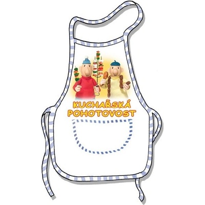 Zástěra s potiskem Pat a Mat pohotovost