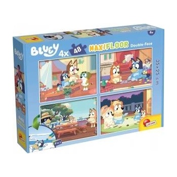 Lisciani Double sided floor puzzles Maxi 4x48el Bluey 100354 LISCIANI