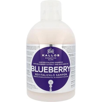 Kallos Blueberry 1000 ml регенериращ шампоан за сухи и изтощени коси за жени