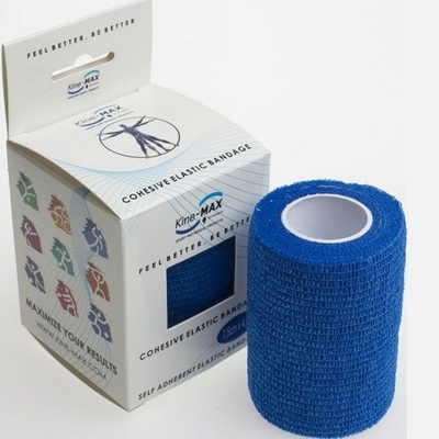 KinesioMAX Cohesive elastické samofixační modrá 7,5 cm x 4,5 m