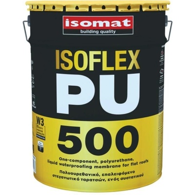 ISOMAT ISOFLEX-PU 500 Jednosložková polyuretanová tekutá hydroizolační membrána pro ploché střechy, bílá, 1 kg