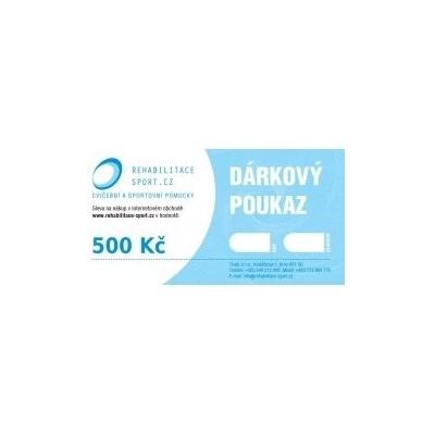 Dárkový poukaz v hodnotě 500 Kč