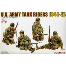 Dragon Model Kit figurky 6378 US ARMY TANK RIDERS 1944 45 1:35
