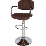 Bogdan Furniture Am Бар стол Калипсо-13 текстил -тъмно кафяв