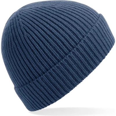 Beechfield Engineered Knit Ribbed beanie Steel blue