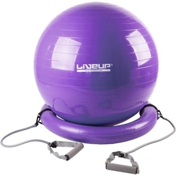 LiveUp gymball Master s expandéry a podstavou