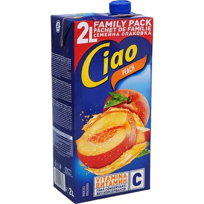 Ciao Плодова напитка праскова 2x2л 2бр