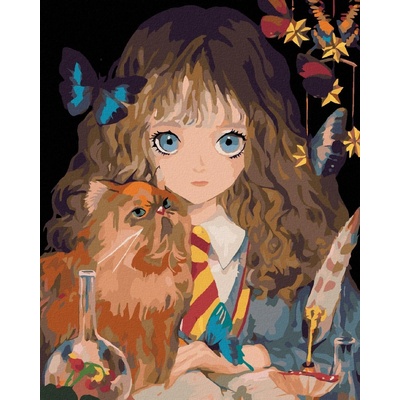 Zuty Hermiona a křIVonožka harry potter 40 x 50 cm vypnuté plátno na rám 8596530132295