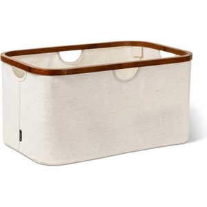 Bigso Кремав текстилен сгъваем кош за пране Bamboo/Linen - Bigso (6981S0601-99)