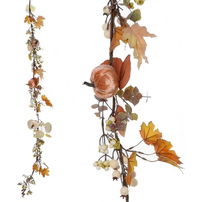 GIRLANDA TEKVICE/LISTY/BOBULE 135CM