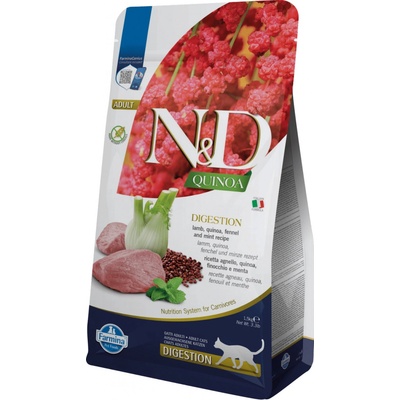 N&D Quinoa Cat Adult Digestion Lamb & Fennel 1,5 kg