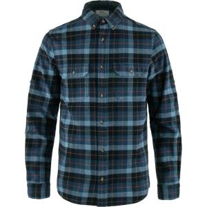 Fjällräven Мъжка риза с копчета Fjällräven Singi Heavy Flannel Shirt - Dark Navy / Indigo Blue - размер XXL (033-0290-1215)