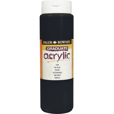 Daler-Rowney Graduate АКРИЛНА боя Black 500 ml 1 бр (123500026)