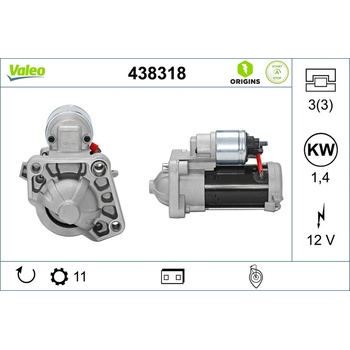 Štartér VALEO 438318
