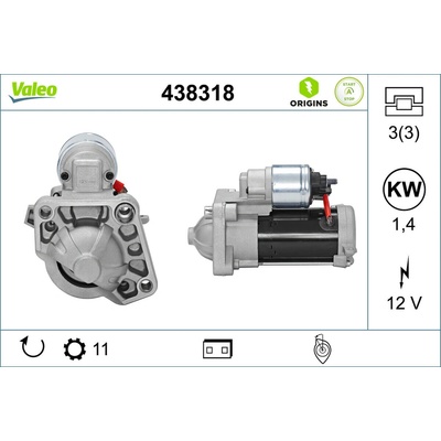 Štartér VALEO 438318