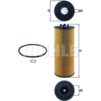 Olejový filter MAHLE ORIGINAL OX 164D (OX164D)