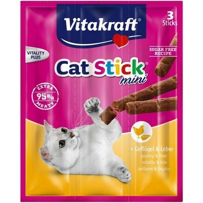 Vitakraft Cat Stick MINI pečeň a hydina 18 g