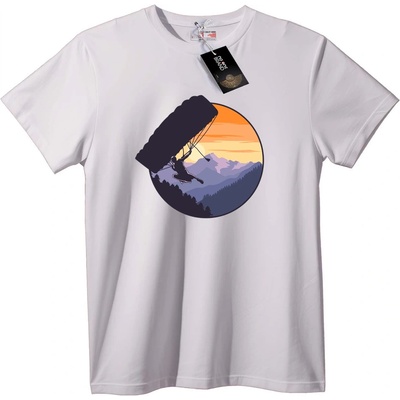 NOONEBRAND Тениска параглайдинг залез приключение - 2XL, Black