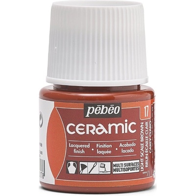 Pébéo Farba na keramiku Ceramic 45 ml 17 Light Scale Brown