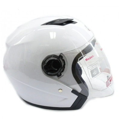 Мото каска за скутер, мотоциклет бяла vd3458
