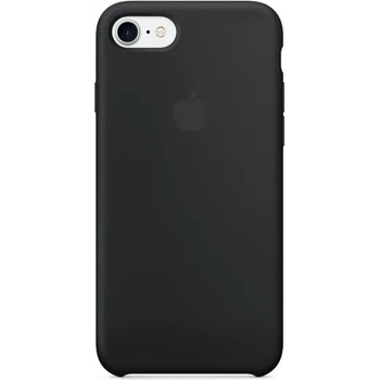 Apple Silicone Case - оригинален силиконов кейс за iPhone SE (2022), iPhone SE (2020), iPhone 8, iPhone 7 (черен) (разопакован продукт)