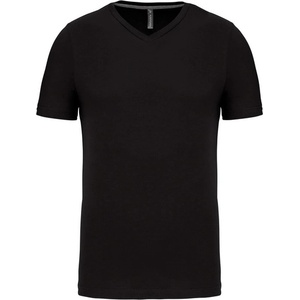 Kariban v-neck k357 / Мъжка тениска с къс ръкав - черна l (20k35700203)