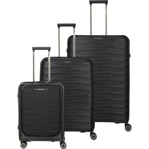 Travelite Комплект пътни куфари Travelite Mooby S, M, L Front pocket Black Travelite | Cheren | МЪЖЕ | UNI