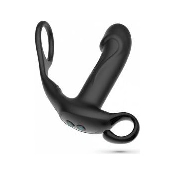 Boss of Toys Crushious Magoo Black - Vibrating Thrusting Intimate System with Ring & Remote