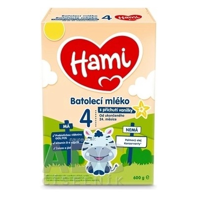 Hami 4 s príchuťou vanilky živa 600 g