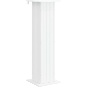 vidaXL Стойка за растения Бяло 30, 5 x 30 x 100, 5 см (899744)